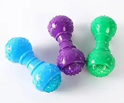 Іграшка, що світиться для собак Bonny Flash dumbbell balls зі звуком, Зелений - мініатюра 4