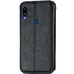 Кожаный чехол-книжка GETMAN Cubic (PU) для Samsung Galaxy A10s Черный - миниатюра 2