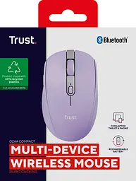 Комп'ютерна миша Trust Ozaa Compact Multi-Device WL/BT фіолетовий teh0014041 - мініатюра 8
