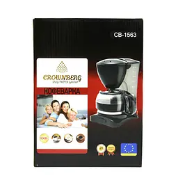 Крапельна кавоварка Crownberg Cb 1563 800W зі скляною колбою - мініатюра 4