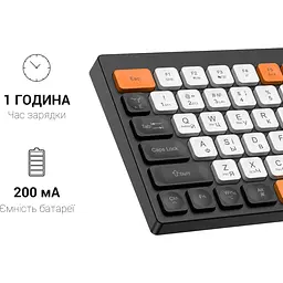 Клавіатура OfficePro бездротова чорна (SK955B) - мініатюра 8