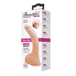 Фалоімітатор Baile Beautiful Jack 27 см тілесний - мініатюра 6