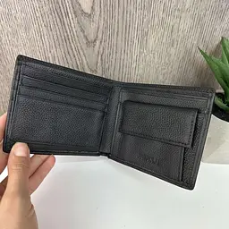 Набір сумка чоловіча шкіряна через плече чорна під крокодила та шкіряний гаманець - мініатюра 8
