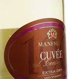 Вино ігристе Manfredi Centenario Cuvee Millisimato Extra Dry біле екстра сухе 0.75 л - мініатюра 3