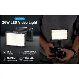 Накамерне світло Tolifo PT-F260B LED260 color 3200-5600K B0CLRKN9KH [110714] - мініатюра 3