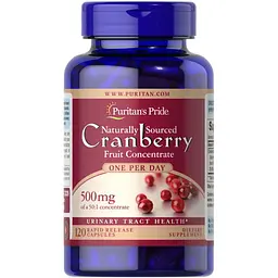 Журавлина Puritan's Pride One A Day Cranberry 500 мг 120 капсул