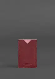 Жіночий шкіряний кард-кейс 8.0 бордовий - мініатюра 6