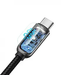 Кабель Baseus Display Fast Charging Data Cable Type-C to Type-C 100W 1m CATSK-B01 Black - мініатюра 3