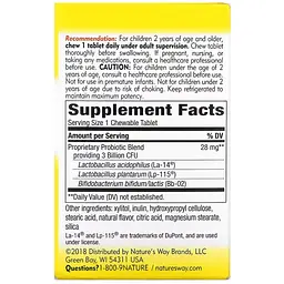 Пробіотики для дітей Nature's Way Primadophilus Orange 30 таблеток - мініатюра 2