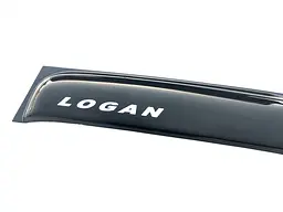 Дефлектори вікон вітровики Renault Logan MCV 2012- Скотч 3M Voron Glass - мініатюра 4