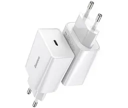 Мережевий зарядний пристрій Baseus Speed Mini PD Charger 20W (CCFS-SN02) White [67420] - мініатюра 5