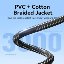 Кабель мультимедійний HDMI M to HDMI M 2.0m V2.0 4K60Hz braided zinc alloy black Vention (ALMBH) - мініатюра 6