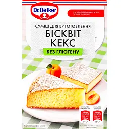 Набір 2 + 1: суміш Dr.Oetker для приготування кексу та бісквіту без глютену 320 г - мініатюра 2