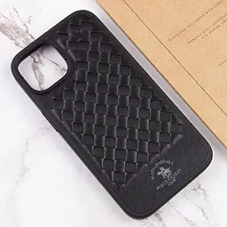 Кожаный чехол Polo Santa Barbara для Apple iPhone 15 Plus (6.7) Black - миниатюра 6