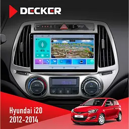 Штатная магнитола Hyundai i20 2012-2014 Decker D9-010 6x128, DSP, 4G, 2K Decker (НФ-00004329)