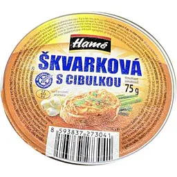 Паштет Hame зі шкварками та цибулею 75 г (8593837273041)
