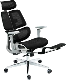 Офісне крісло GT Racer чорне-біле (B-2450 White/Black) - мініатюра 6
