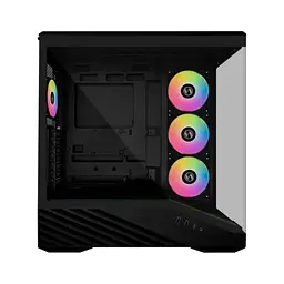 Корпус для ПК Lian Li V100R case with pre-installed four 120mm RGB PWM fan, Black (G99.V100RX.01) - мініатюра 4