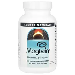 Магній Magtein® Magnesium L-Threonate 90 капсул Source Naturals vit0005486