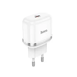 Адаптер Мережевий HOCO Victorious single port charger N24 1Type-C 20W білий