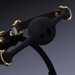 Кляп Upko Breathable Mouth Gag 3.5 см чорний - мініатюра 3