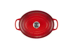 Кастрюля с крышкой Le Creuset Signature Cast Iron Oval Casserole 21178270602430 27 см 4.1 л вишневый - миниатюра 3