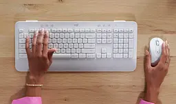 Комплект (клавіатура + миша) Logitech Signature MK650 Combo for Business Off-White (920-011032) [80175] - мініатюра 7