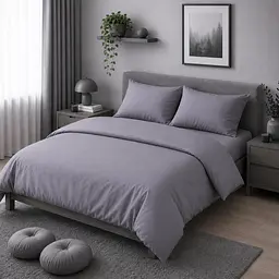 Дитяча постільна білизна MIRSON TEENAGER фланель Ash grey 200х220см (2200012803172)