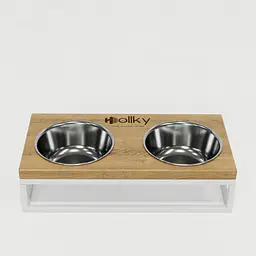 Hollky Base S — миски на підставці для маленьких собак та котів (2 × 0,45 л) - мініатюра 3