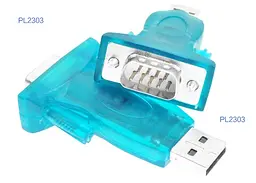 Переходник USB 2.0 Type-A --> COM (RS232) 9pin, Chipset PL-2303, синий - миниатюра 2