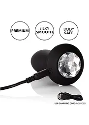 Анальна пробка Calexotics Petite Crystal Probe, 9.5 см (чорний) - мініатюра 7