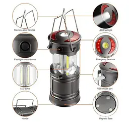 Ліхтар кемпінговий юсб 200lm WN39 Solight LED camping flash light - мініатюра 5