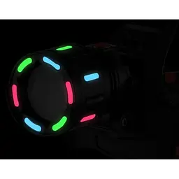 Ліхтар налобний SY-8087-PM10-TG акумуляторний з оптичним зумом та флуоресцентним корпусом - мініатюра 4