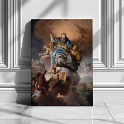 Інтер'єрна картина Святий, XVIII ст, релігійний декор, 60×44 см (id6943) - мініатюра 2