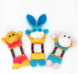 Плюшева іграшка для собак Shape Dog Plush Toy Yellow Duck, жовта - мініатюра 2