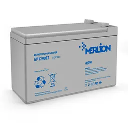 Аккумуляторная батарея AGM MERLION GP-1290F2 12V 9Ah - мініатюра 1