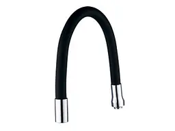 Гусак AQUATICA излив 3/4 для кухні силіконовий чорний (9793510)