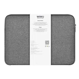 Сумка для ноутбука Wiwu Minimalist Laptop Sleeve 14'' Grey - мініатюра 8