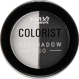 Тіні для повік матові Maxi Color Colorist Duo відтінок 01, 3 г - мініатюра 2