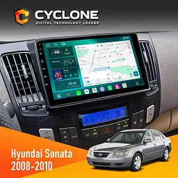 Штатна магнітола Hyundai Sonata 2008-2010 Climate Cyclone C9-013 4x64 DSP 4G Cyclone (НФ-00007282)