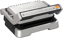 Гриль Tefal притискний OptiGrill 4in1 Inox 2100Вт з'ємні пластини метал (GC774D30)