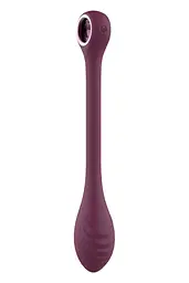 Вібратор Dreamtoys Glam Bendable G-Spot Vibe 22 см бордовий - мініатюра 3