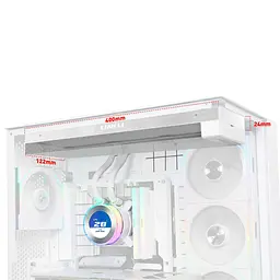 Система водяного охолодження Lian Li HydroShift II LCD-C 360 Fanless White (G89.GHS2LCD36W.00) - мініатюра 3