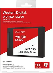 Накопичувач SSD WD 2.5" 500GB SATA Red SA500 teh0014724 - мініатюра 4