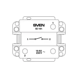 Вимикач Sven SE-101 ivory (7100070) - мініатюра 5