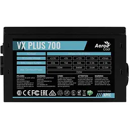 Блок живлення AeroCool VX Plus 700 [ACPN-VS70AEY.11] [140627] - мініатюра 2