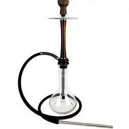 Кальян Aroma Hookah X-Ray Wood Brown Drop Clear - мініатюра 2