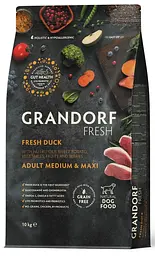 Сухий корм Grandorf FRESH DUCK & SWEET POTATO ADULT DOG MEDIUM & MAXI 10 кг