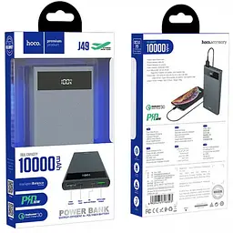 Додаткова батарея Hoco J49 PD+QC3.0 (10000mAh) Grey - мініатюра 3