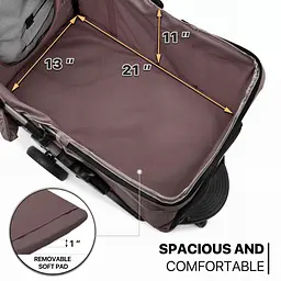 Коляска для котів та собак Bestopet Люпосанчик BS-RL-16 Brown - мініатюра 5